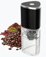 Portable Electric Coffee Grinder, Ergonomic Palm-Fitting Design for Comfortable Grip, USB Type-C Wireless Charging Adjustable Grind Settings for Coffee Beans/Grains(Black) In Australia - Darrahopens