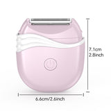 Electric Epilator For Women Portable Hair Removal Device Lady Razor Hair Shaver 3 IN 1 Multifunction Cordless Electric Trimmer For Body Leg Armpit Bikini Private Part Hair Remove Machine Pink