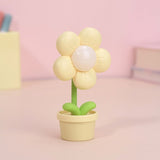 1PC New Fashionable Mini Flower Night Light – Cute Atmosphere Bedside Lamp, Creative Desktop Decor, Gift, Home Decor, Holiday Gift, Cartoon Ornament(Yellow) In Australia - Darrahopens