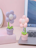 1PC New Fashionable Mini Flower Night Light – Cute Atmosphere Bedside Lamp, Creative Desktop Decor, Gift, Home Decor, Holiday Gift, Cartoon Ornament(Yellow) In Australia - Darrahopens