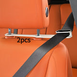 2Pcs Car Seat Belt Guide Buckle, Adjustable Fixed Seat Belt Clip, Comfort Driving Interior Accessory, White In Australia - Darrahopens