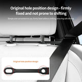 2Pcs Car Seat Belt Guide Buckle, Adjustable Fixed Seat Belt Clip, Comfort Driving Interior Accessory, White In Australia - Darrahopens