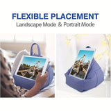 Light Purple Cone-Shaped Portable Tablet Stand, Universal Holder for Devices Up to 11”, Ergonomic Stand for Drawing Reading Video Watching Lazy Use