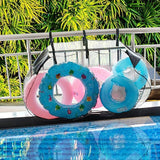 Pool Floats Storage Bag, Foldable Swimming Pool Hanging Mesh Organizer for Balls,Floats,Water Inflatable Toys and Other Pool Accessories