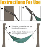 2 Pcs/Set Hammock Straps Special Reinforced Polyester 5 High Load-Bearing Barbed Black Home Outdoor Straps