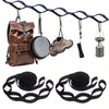2 Pcs/Set Hammock Straps Special Reinforced Polyester 5 High Load-Bearing Barbed Black Home Outdoor Straps