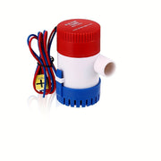 12V 1100Gph Electric Bilge Pump, Non-Automatic Submersible Water Pump for Boat, RV, Pond and Pool