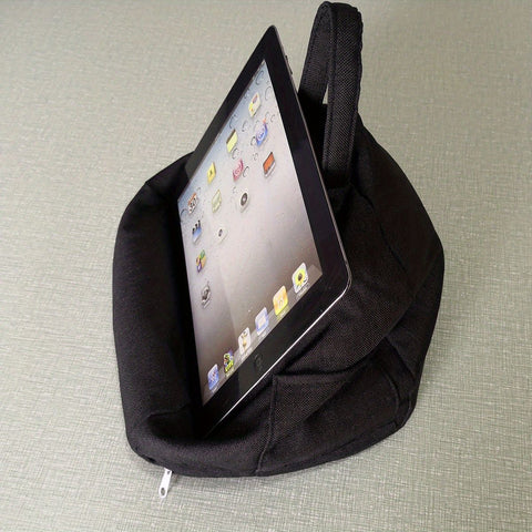Black Cone-Shaped Portable Tablet Stand, Universal Holder for Devices Up to 11”, Ergonomic Stand for Drawing Reading Video Watching Lazy Use