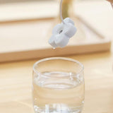 2Pcs USB Small Humidifier,Portable Creative Flower Humidifier,Easy to Use,Plastic Quiet Mini Air Humidifier for Home Bedroom Office Desk(White&Blue)