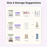 2 Pcs Hand-Rolled Travel Compression Bag, No Pump Needed, Transparent Storage for Clothes, Towels, Socks, Upgraded Matte Finish, Small Size, 2pcs