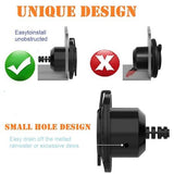 15 Amp 125V RV Shore Power Inlet Plug, Waterproof AC Port Socket for Outdoor RV Electrical Connection