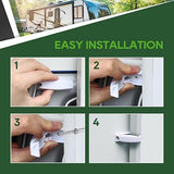 5Pcs White RV Door Holder, Baggage Door Stay Open Clip for RV, Trailer and Camper Van