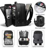 Large Carry On Backpack, 40L Expandable USB Backpack, 17.3” Laptop Backpack for Men Airline Approved Travel Business Weekender Bag