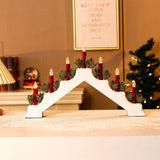 Christmas Holder Festival Decoration Holiday Table LED Window Decorations Battery and USB Powered Power Supply 2pcs