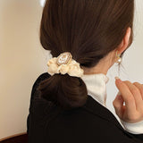 2PCS Silk Hair Scrunchies for Frizz&Breakage Prevention,  Silk Hair Ties No Damage, Elastic Silk ponytail Holders In Australia - Darrahopens