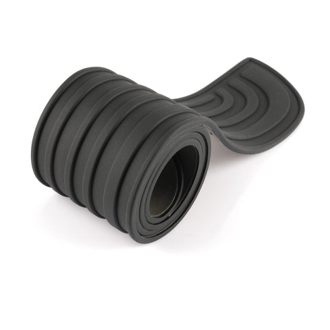 Car Rear Bumper Protector,8cm wide Car/SUV Universal Rubber Anti-Scratch Trunk Exterior Accessories（Black-Sport）