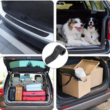 Car Rear Bumper Protector,8cm wide Car/SUV Universal Rubber Anti-Scratch Trunk Exterior Accessories（Black-Sport）