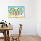 Family Tree Chart to Fill in Genealogy Poster Blank Fillable Ancestry Chart, Large Print Family Tree Picture Frame Wall  40*50cm In Australia - Darrahopens