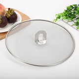 Stainless Steel Splatter Screen Mesh Pan Pot Lid Cover Oil Resist Splash Guard Frying Cooking Tools Practical Kitchen (25cm) In Australia - Darrahopens
