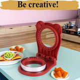 Sandwich Cutter Sealer for kids, Uncrustables Sandwich Maker Boys and Girls, Lunchbox Bread Cutter, Breakfast Sandwich Maker (Red) In Australia - Darrahopens