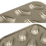 Mold Cake Pan, 6-Cavity Non-Stick Oval Shell Bakeware for Oven Baking Heavy Duty Cookies Trays for Oven Baking,