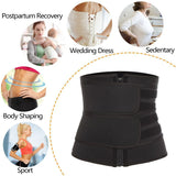 Neoprene Waist Trainer for Women 2 Straps Tummy Control Workout Corset  Long Torso Trimmer Sauna Belt-XXL