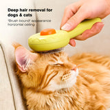 Pet Grooming Brush for Cats and Dogs, Self-Cleaning Brush for Removes Loose Undercoat, Mats,and Tangled Hair, Shedding In Australia - Darrahopens