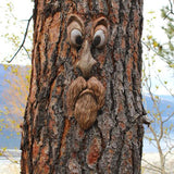 Tree Faces Decor Outdoor, Tree Face Outdoor Statues Old Man Tree Hugger Bark Ghost Face Decoration Funny Yard Art, Tree Decor