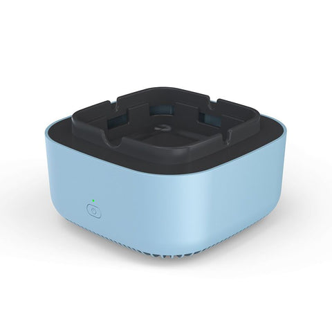 2-in-1 Multifunctional Smokeless Ashtray Air Purifier USB Rechargeable Ashtray Home Ashtrays Portable Ash Tray  (Blue)