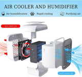Portable Air Conditioner, Personal Air Cooler 3-in-1 Air Conditioner, Compact Evaporative Cooler Air Humidifier, Speed Desktop