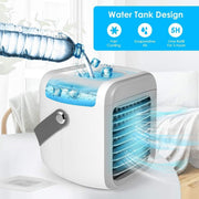 Portable Air Conditioner, Personal Air Cooler 3-in-1 Air Conditioner, Compact Evaporative Cooler Air Humidifier, Speed Desktop