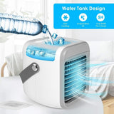 Portable Air Conditioner, Personal Air Cooler 3-in-1 Air Conditioner, Compact Evaporative Cooler Air Humidifier, Speed Desktop