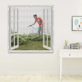 6 Sheets Window Screen Repair Kit Sticky Fine+12PCS Magnetic screen window buckle Screen Mesh Patch Repair Kit, Screen Door