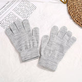 2pairs Accessories Kids Gloves Magic Knit Gloves for Girls/Boys Solid Colors-Kids Winter Warm Stretchy Knitted Magic Gloves In Australia - Darrahopens
