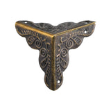 12 Pack Furniture Corner Protector Antique Bronze Triangle Edge Decorative Metal Corner Guard for Storage Box Jewelry Case Cabinet