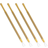 4 Pcs Cuticle Pusher Tool Nail Art Remover Tool Cuticle Nail Pusher Nail Dip Remover Scratch off Tool for Tickets Nail Scraper