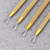 4 Pcs Cuticle Pusher Tool Nail Art Remover Tool Cuticle Nail Pusher Nail Dip Remover Scratch off Tool for Tickets Nail Scraper