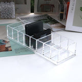 Data Cable Storage Box Transparent Split Storage Box Charging Cable Manager Desktop Large-Capacity Power Cable Sorting Box