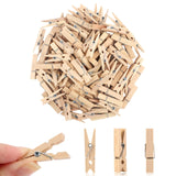 Small Clothes Pin, Mini Clothespins, 100 PCS Mini Clothes Pins Wooden with Storage Bag, Small Clothes Pins for Photos, Crafts In Australia - Darrahopens