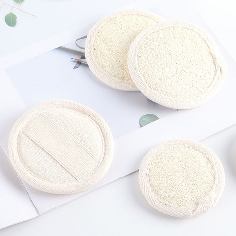 Natural Loofah Face Exfoliating Scrubber 12 Pcs,Facial Exfoliator Brush Cleanser and Massager for Men and Women Smooth In Australia - Darrahopens