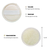 Natural Loofah Face Exfoliating Scrubber 12 Pcs,Facial Exfoliator Brush Cleanser and Massager for Men and Women Smooth In Australia - Darrahopens