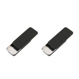 2Pack Mini Dental Floss Portable Case,Storage Adult Floss,Refillable Glide Floss,Dates,Dinners and Hotels(Black)