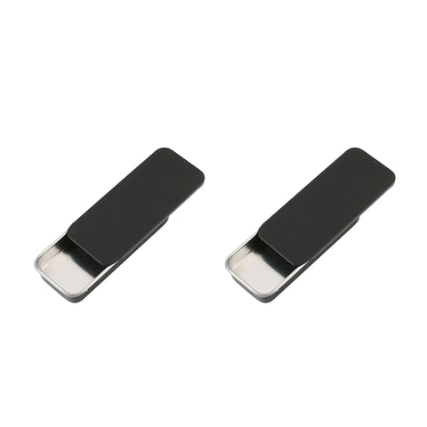 2Pack Mini Dental Floss Portable Case,Storage Adult Floss,Refillable Glide Floss,Dates,Dinners and Hotels(Black)