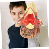 Educational Dinosaur Toy Triceratops Hand Puppet Toys Puppets for Kids Dino Hand Puppet Role-Play Toy Puppets Finger Puppets