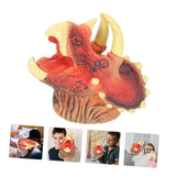 Educational Dinosaur Toy Triceratops Hand Puppet Toys Puppets for Kids Dino Hand Puppet Role-Play Toy Puppets Finger Puppets