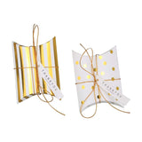 Heavyweight Foil Stamped Dots & Stripes Party Favor Boxes (50 Pack) | Perfect For Dinner Parties, Weddings, & Events In Australia - Darrahopens