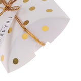 Heavyweight Foil Stamped Dots & Stripes Party Favor Boxes (50 Pack) | Perfect For Dinner Parties, Weddings, & Events