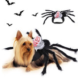Halloween Pets Costume Dogs Spider Costume Pet Hats Costumes Puppy Cosplay Dress (Large Spider Costume Facial)