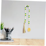 Lemon Tassel Beads Christmas Wreath Boho Curtains Wedding Vase Ornament Natural Curtains Hawaiian Wood Bead Garland In Australia - Darrahopens