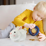 Piggy Bank Novelty Coin Bank Kids Coin Bank Easter Rabbit Statues Cute Cash Coin Can Bunny Coin Bank Coin Bank for Kids Cartoon
